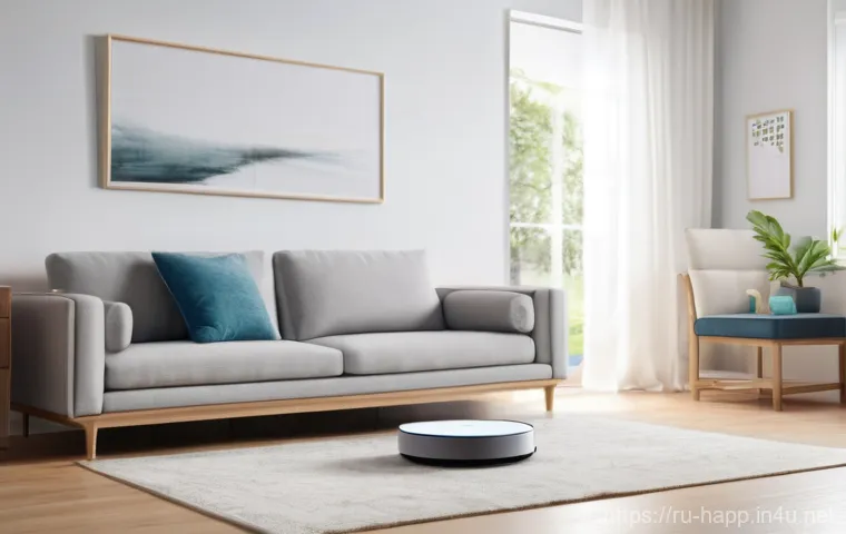 모바일 앱으로 가전 제어 - **Prompt 1: A Modern Family Enjoying Smart Home Peace of Mind**
An intricately detailed image of...