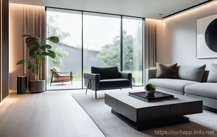 모바일 앱으로 가전 제어 - **Prompt 2: Dynamic Urban Professional Managing Home Remotely**
    A dynamic, eye-level shot of a w...